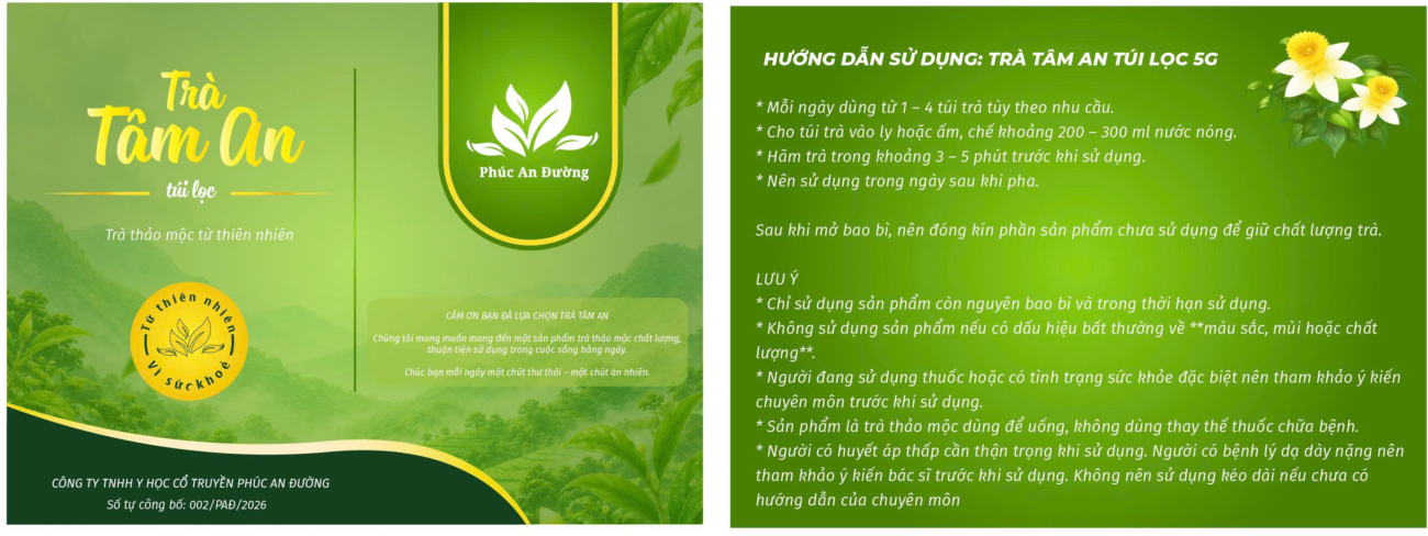 Trà Tâm An Túi Lọc